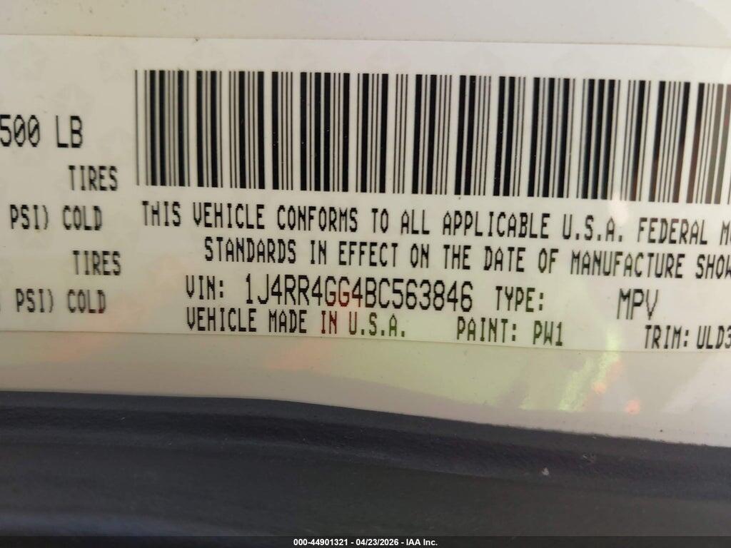 1J4RR4GG4BC563846 2011 JEEP GRAND CHEROKEE photo no. 9
