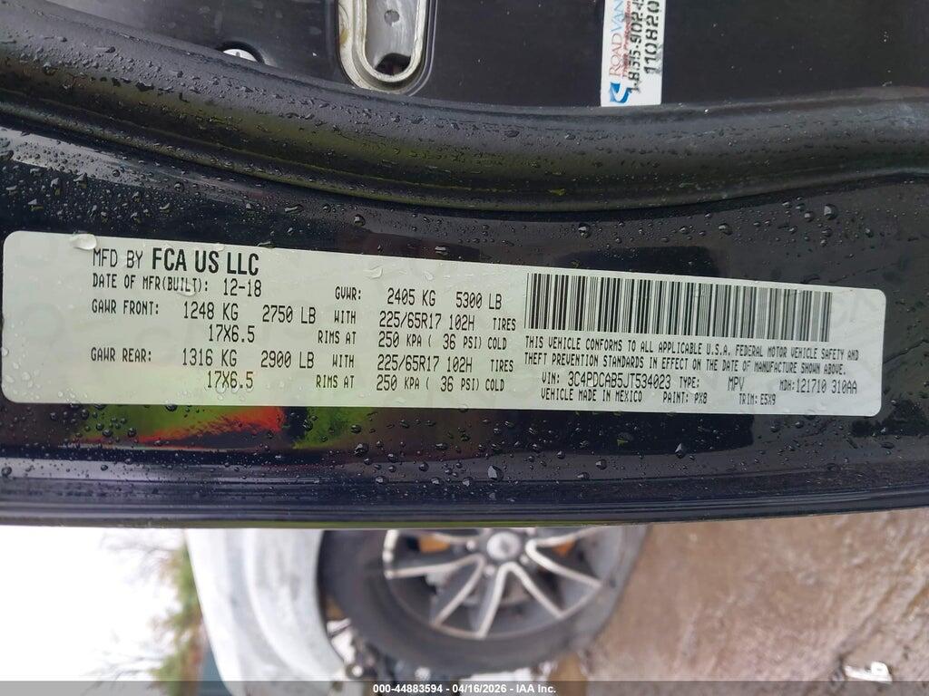 3C4PDCAB5JT534023 2018 DODGE JOURNEY photo no. 9