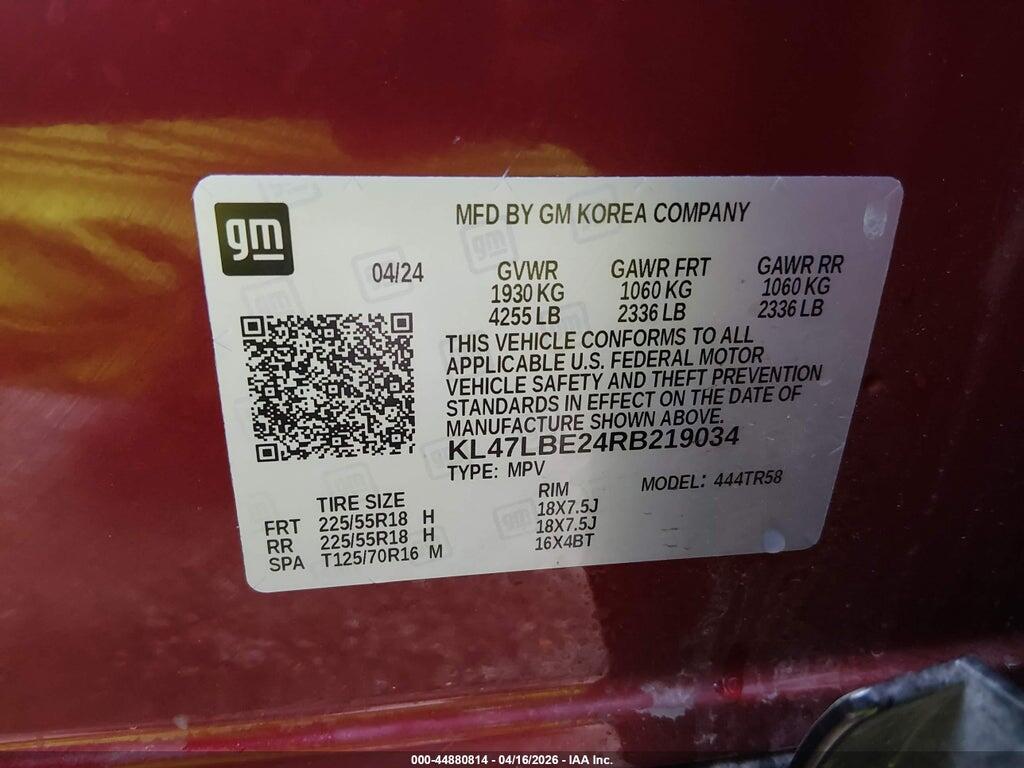 KL47LBE24RB219034 2024 BUICK ENVISTA photo no. 9