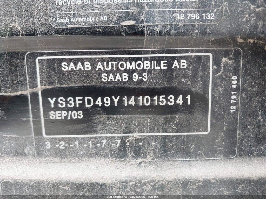 YS3FD49Y141015341 2004 SAAB 9-3 photo no. 9