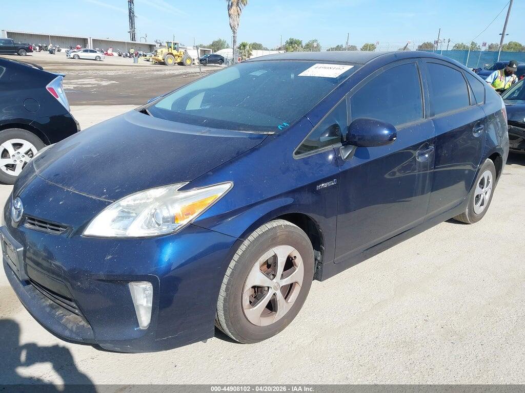 JTDKN3DUXE0384532 2014 TOYOTA PRIUS photo no. 2