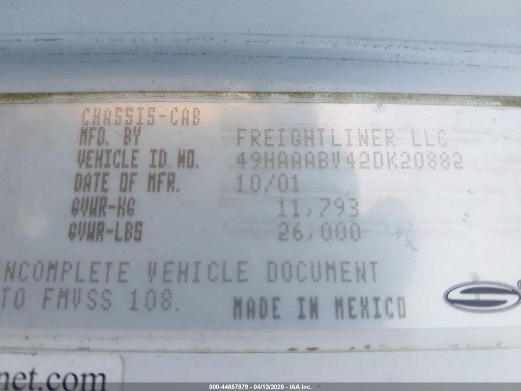 49HAAABV42DK20882 2002 STERLING TRUCK SC photo no. 8