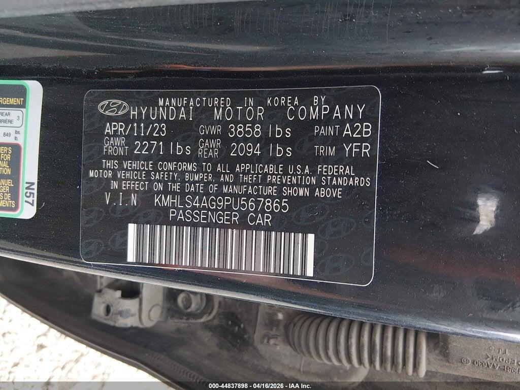 KMHLS4AG9PU567865 2023 HYUNDAI ELANTRA photo no. 9