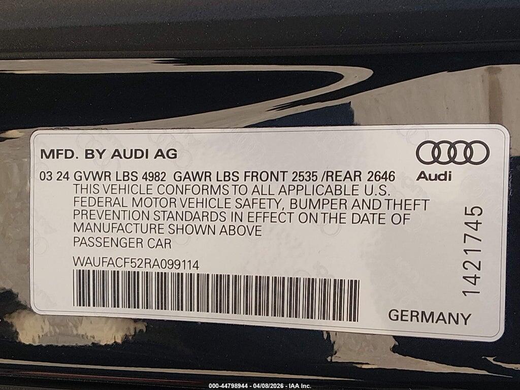 WAUFACF52RA099114 2024 AUDI A5 SPORTBACK photo no. 9