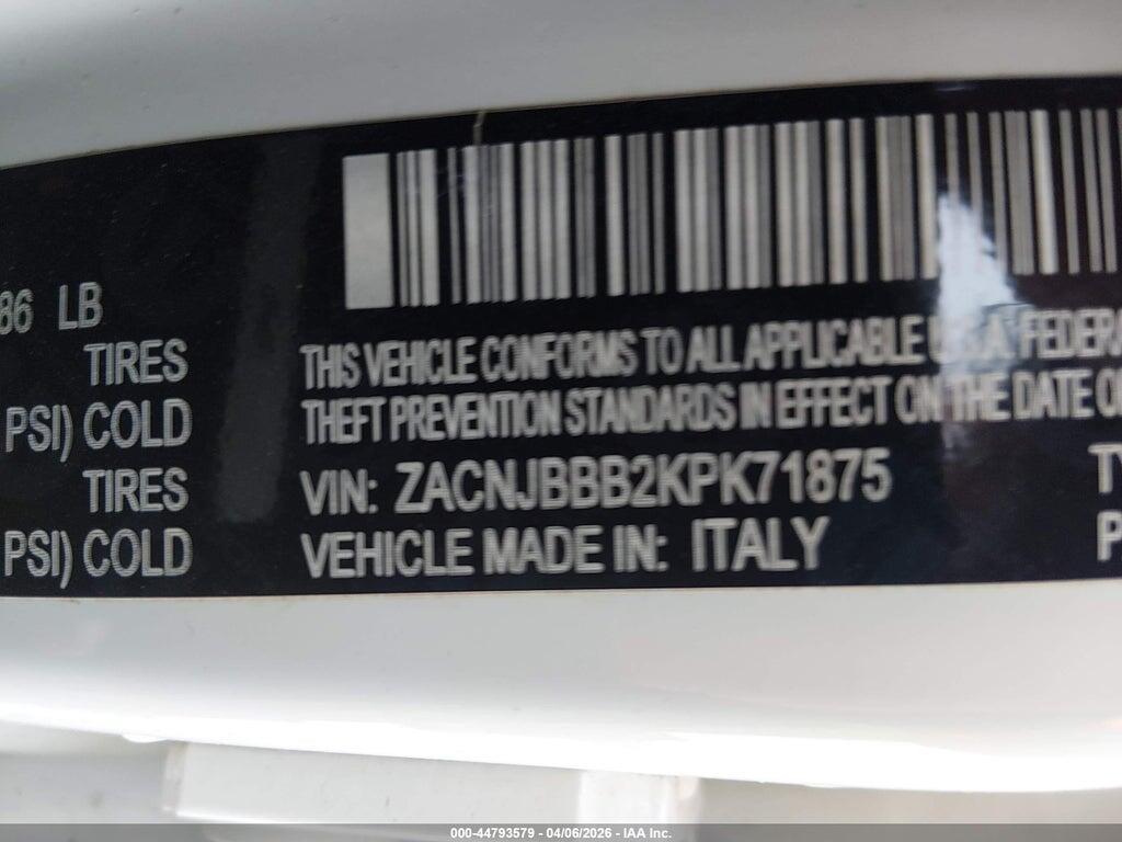 ZACNJBBB2KPK71875 2019 JEEP RENEGADE photo no. 9