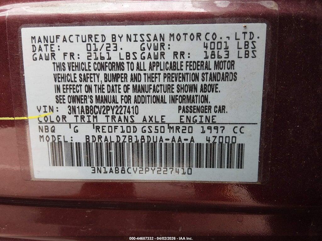 3N1AB8CV2PY227410 2023 NISSAN SENTRA photo no. 9