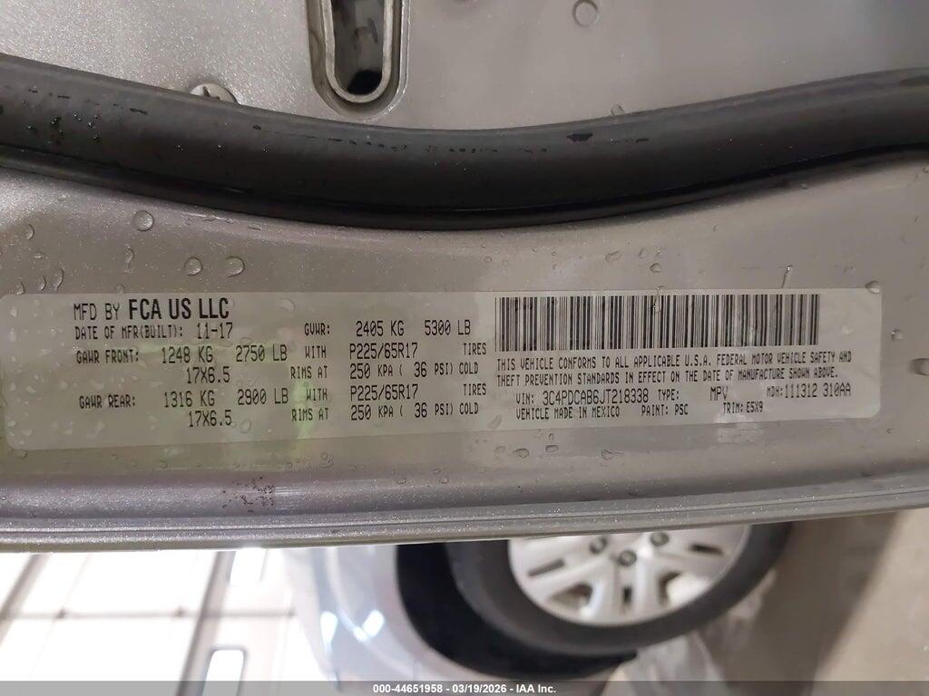 3C4PDCAB6JT218338 2018 DODGE JOURNEY photo no. 9