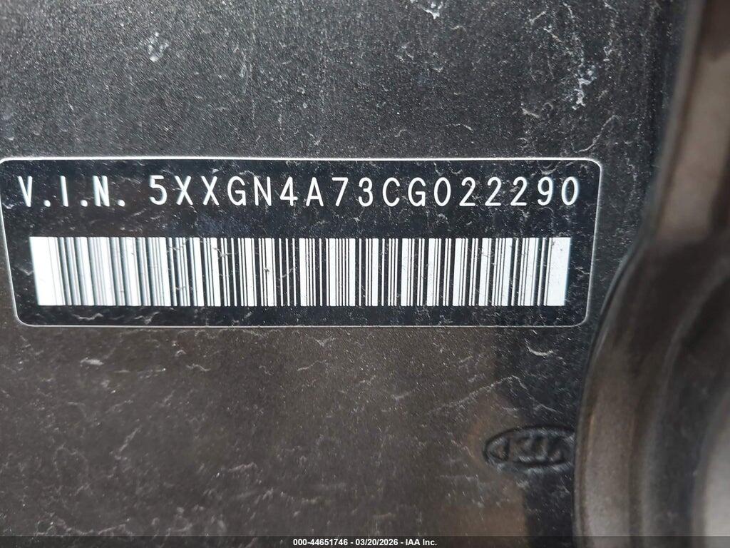 5XXGN4A73CG022290 2012 KIA OPTIMA photo no. 9