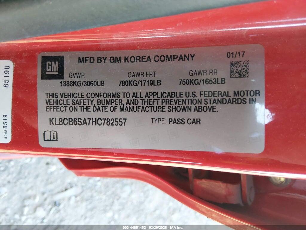 KL8CB6SA7HC782557 2017 CHEVROLET SPARK photo no. 9