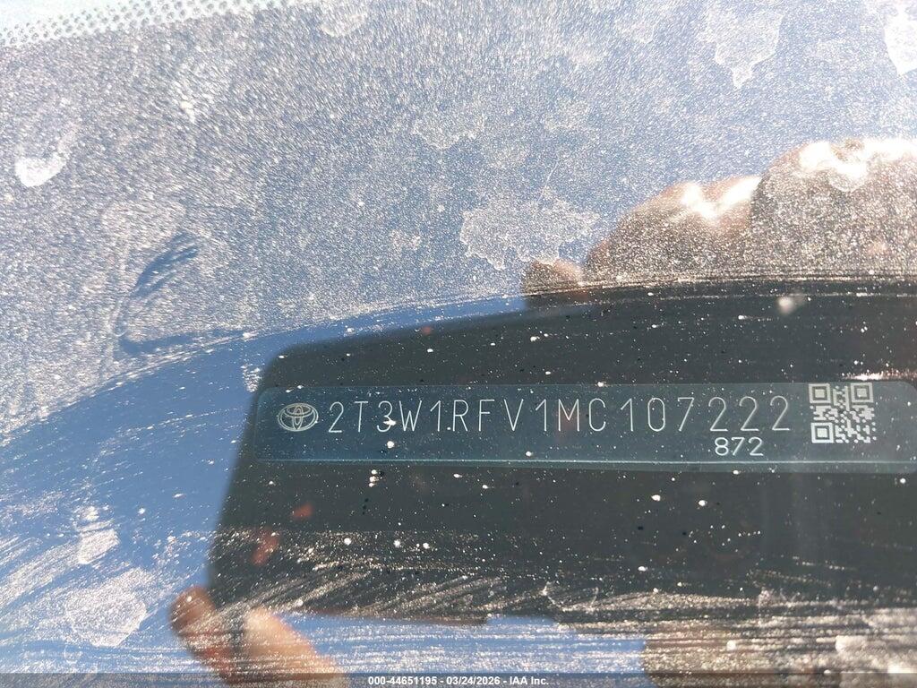 2T3W1RFV1MC107222 2021 TOYOTA RAV4 photo no. 9