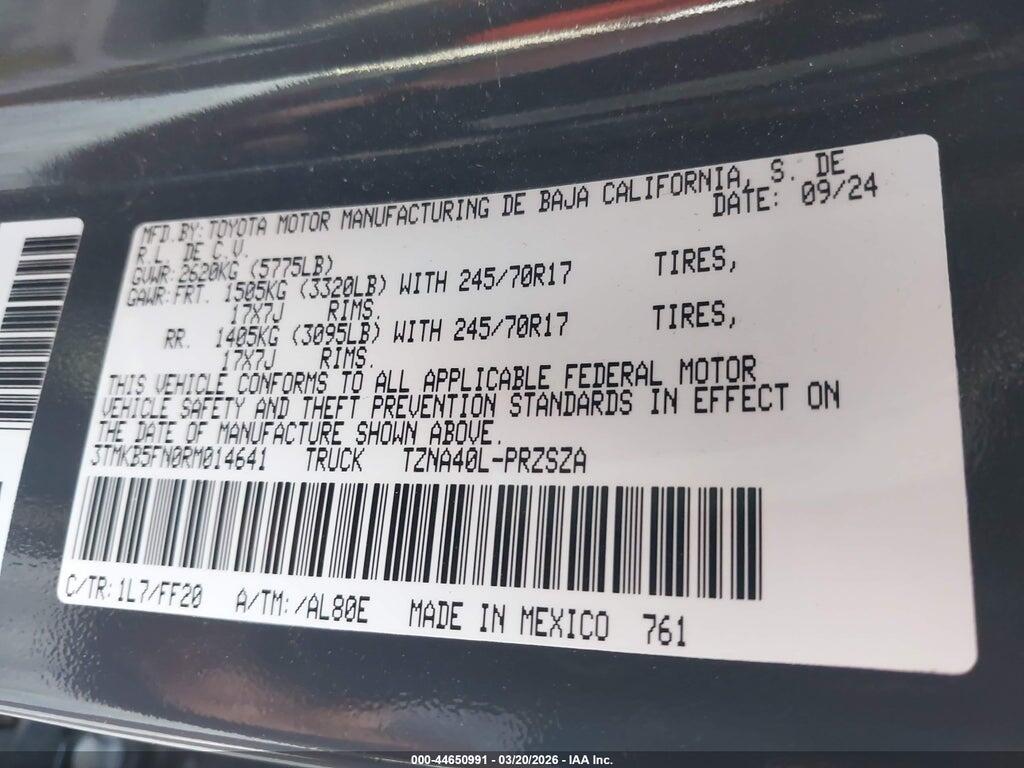 3TMKB5FN0RM014641 2024 TOYOTA TACOMA photo no. 9