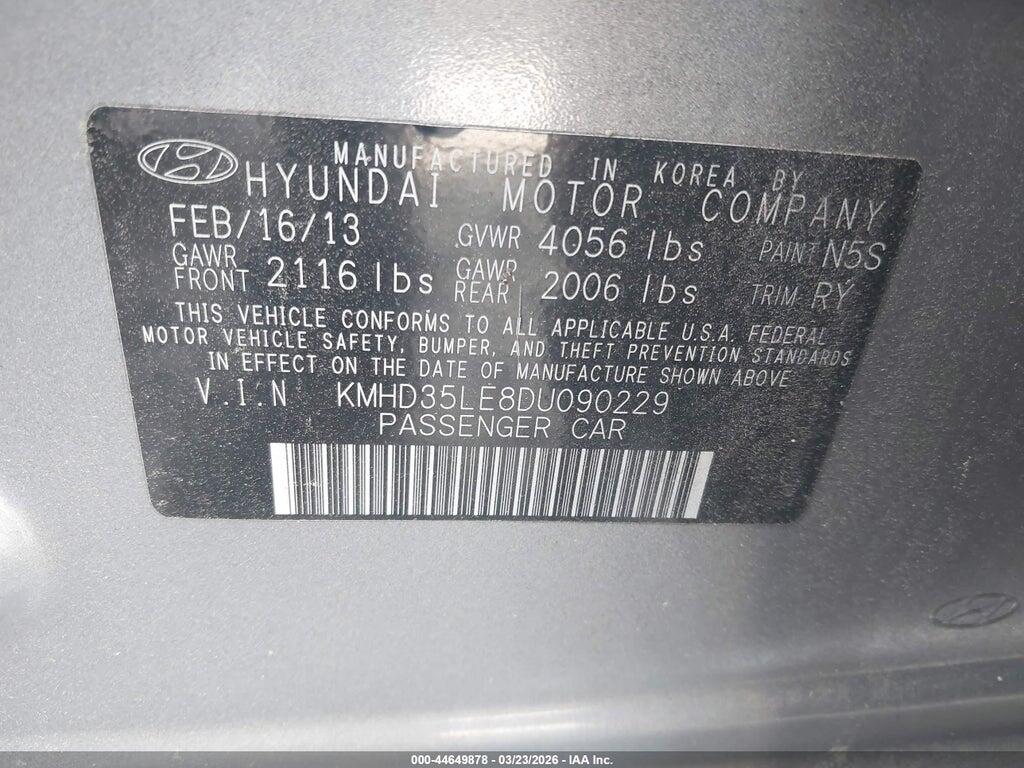 KMHD35LE8DU090229 2013 HYUNDAI ELANTRA GT photo no. 9