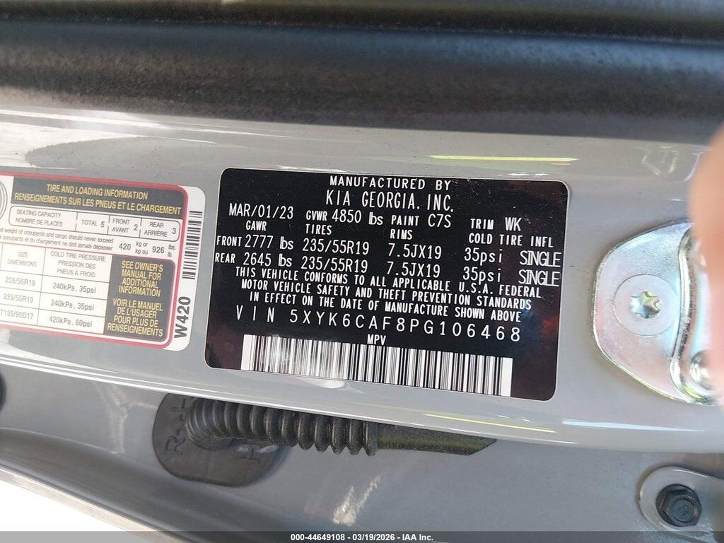 5XYK6CAF8PG106468 2023 KIA SPORTAGE photo no. 9
