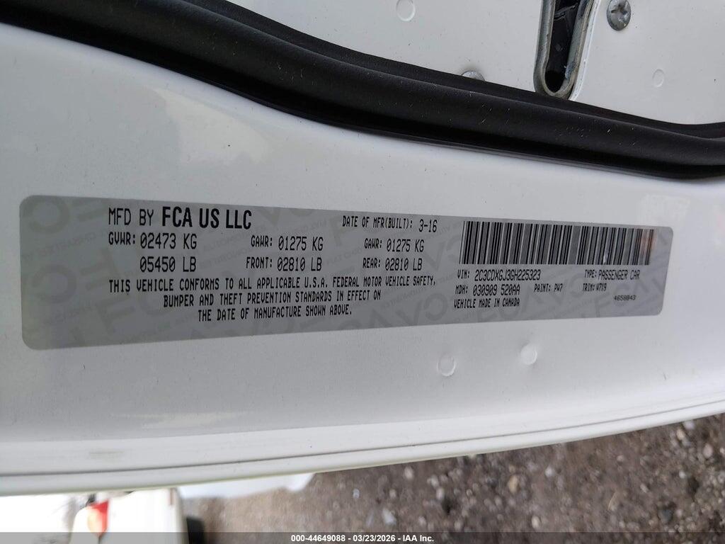 2C3CDXGJ3GH225323 2016 DODGE CHARGER photo no. 9
