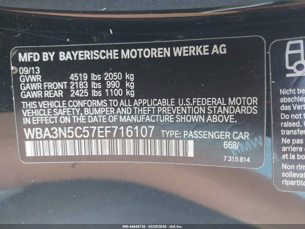 WBA3N5C57EF716107 2014 BMW 428I photo no. 9