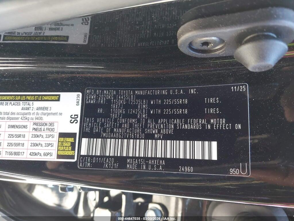 7MUDAABG2TV161830 2026 TOYOTA COROLLA CROSS photo no. 9