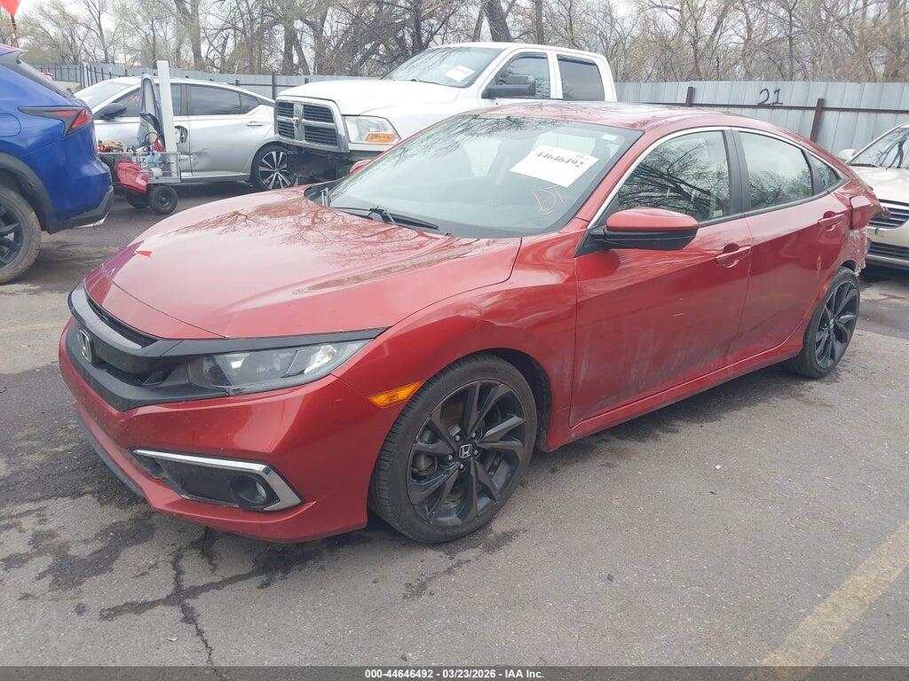 JHMFC1F31KX003894 2019 HONDA CIVIC photo no. 2