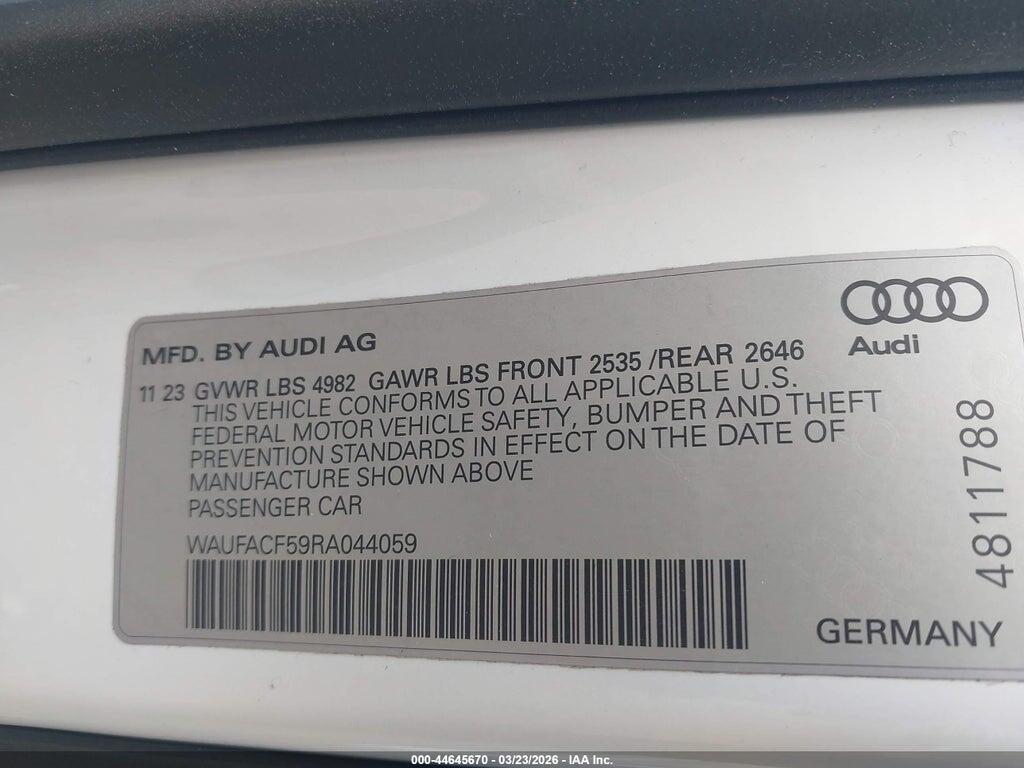 WAUFACF59RA044059 2024 AUDI A5 SPORTBACK photo no. 9