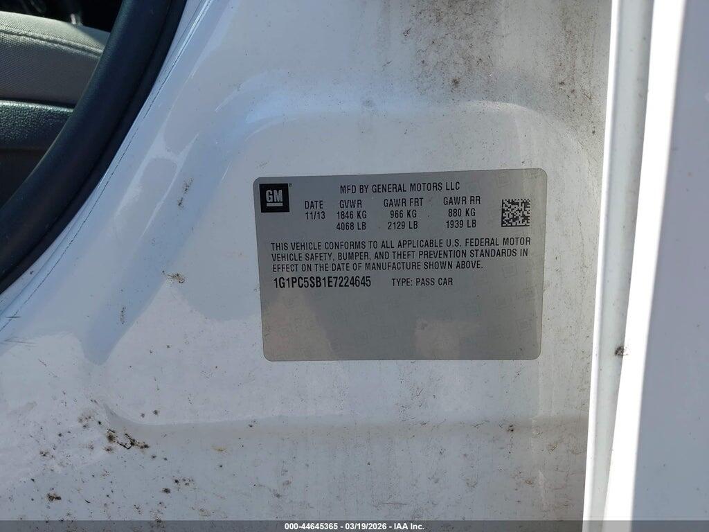 1G1PC5SB1E7224645 2014 CHEVROLET CRUZE photo no. 9