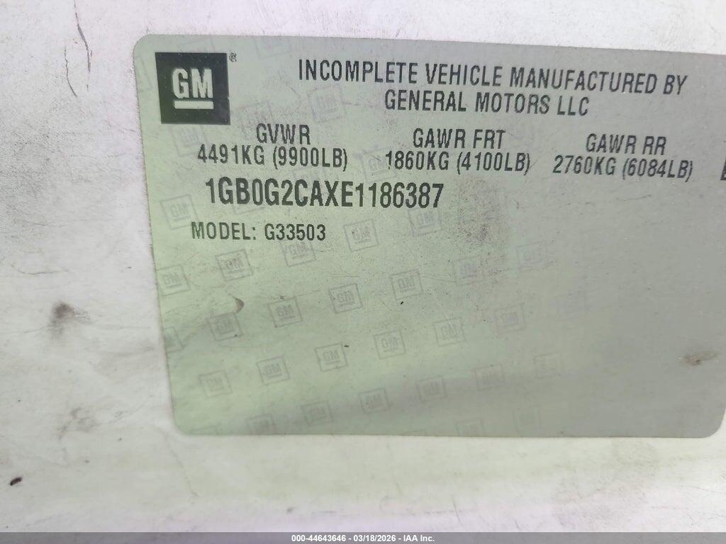 1GB0G2CAXE1186387 2014 CHEVROLET EXPRESS CUTAWAY photo no. 8