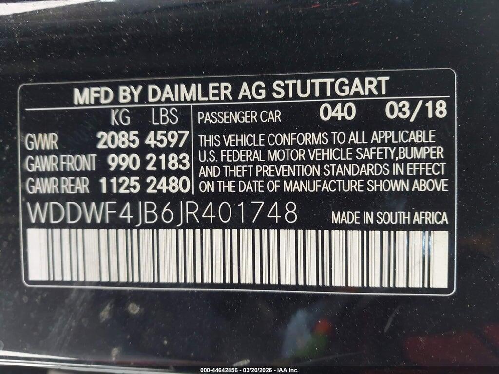 WDDWF4JB6JR401748 2018 MERCEDES-BENZ C 300 photo no. 9