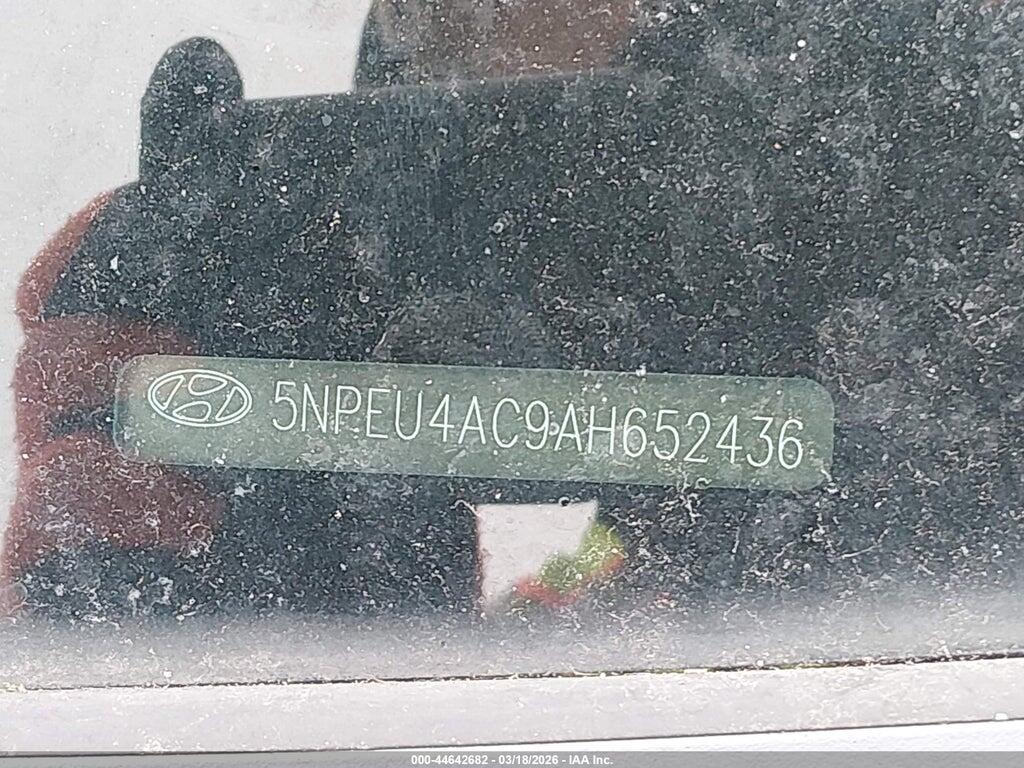 5NPEU4AC9AH652436 2010 HYUNDAI SONATA photo no. 9