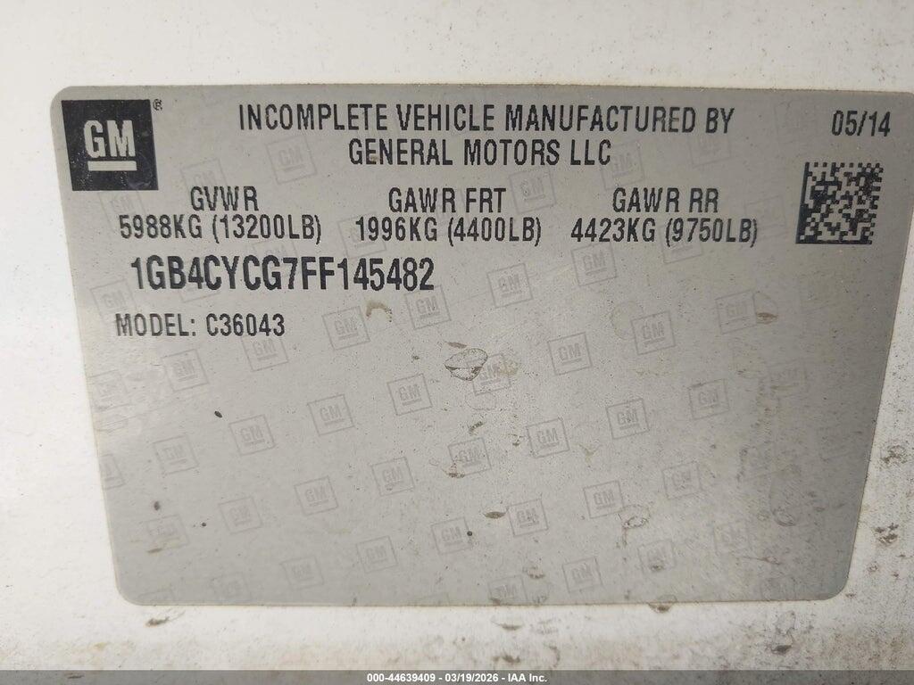 1GB4CYCG7FF145482 2015 CHEVROLET SILVERADO 3500HD CHASSIS photo no. 8