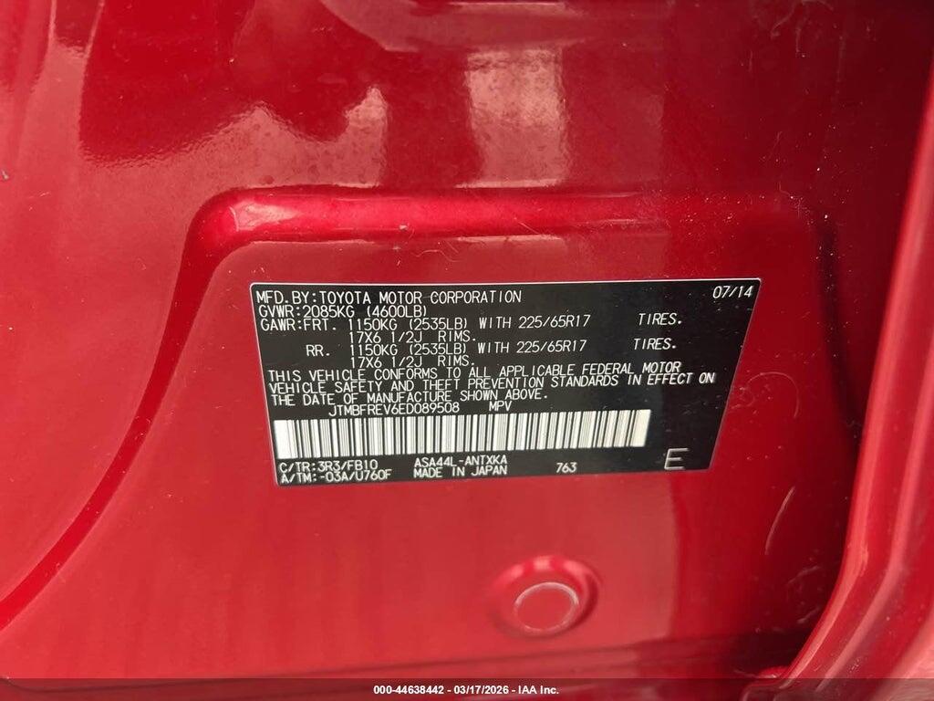 JTMBFREV6ED089508 2014 TOYOTA RAV4 photo no. 9