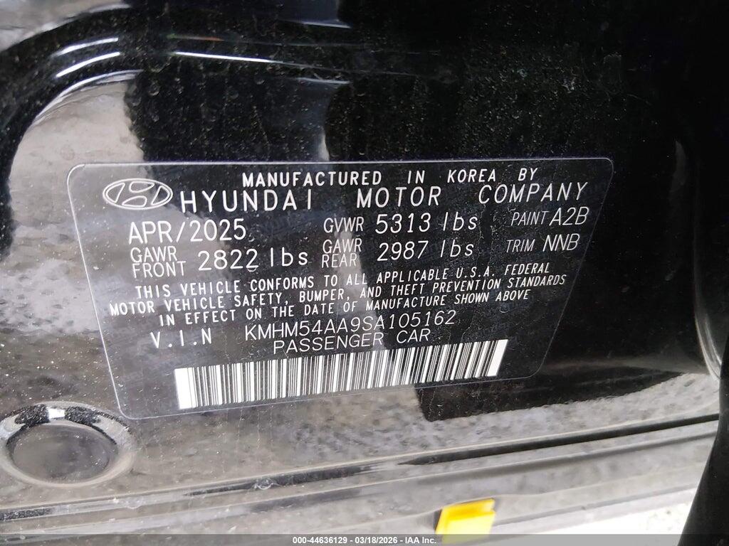 KMHM54AA9SA105162 2025 HYUNDAI IONIQ 6 photo no. 9