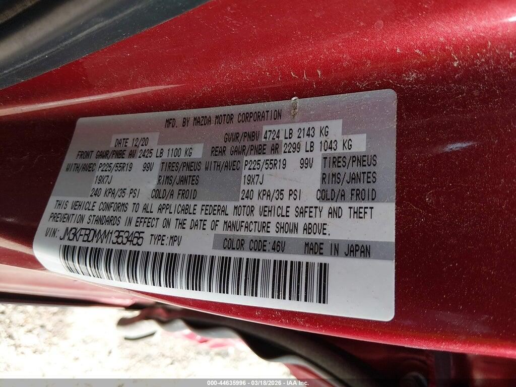 JM3KFBDMXM1353465 2021 MAZDA CX-5 photo no. 9