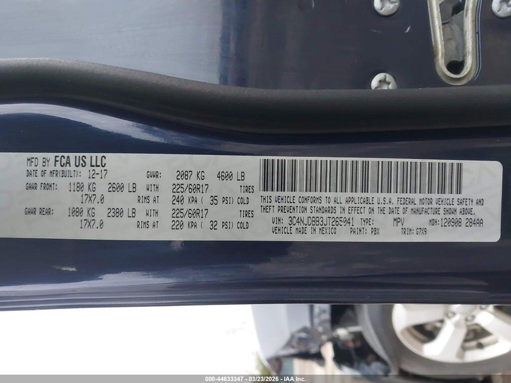 3C4NJDBB3JT265041 2018 JEEP COMPASS photo no. 9