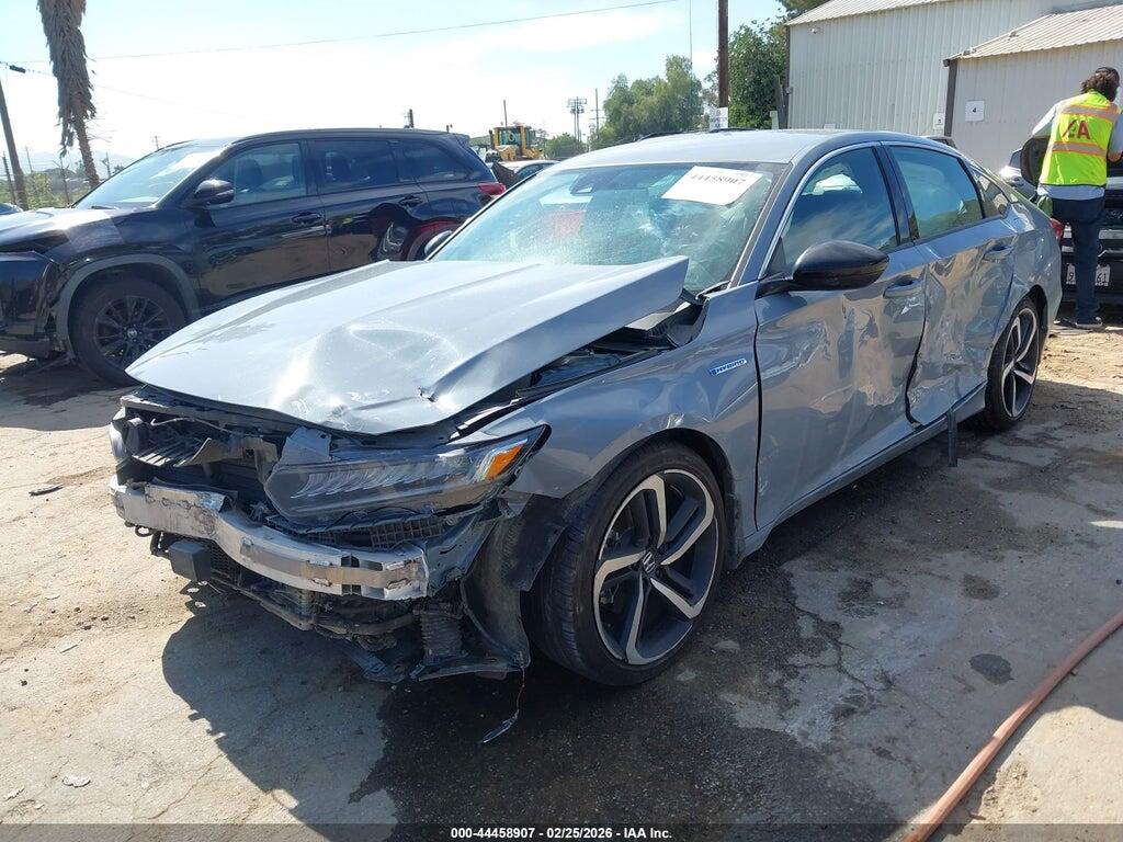 1HGCV3F29NA025622 2022 HONDA ACCORD HYBRID photo no. 2