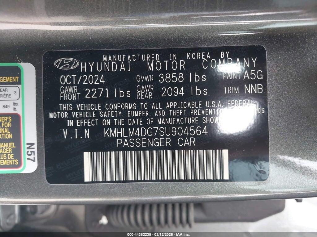 KMHLM4DG7SU904564 2025 HYUNDAI ELANTRA photo no. 9