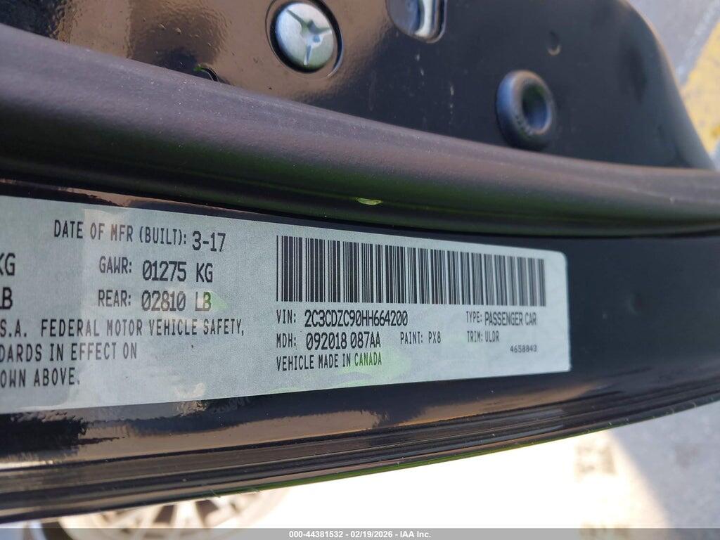 2C3CDZC90HH664200 2017 DODGE CHALLENGER photo no. 9