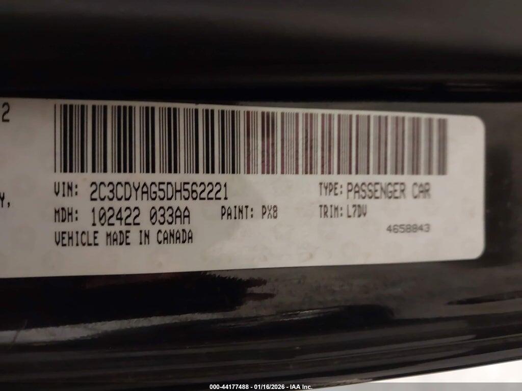 2C3CDYAG5DH562221 2013 DODGE CHALLENGER photo no. 9