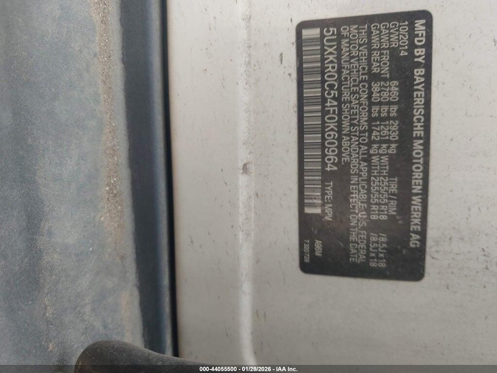 5UXKR0C54F0K60964 2015 BMW X5 photo no. 9
