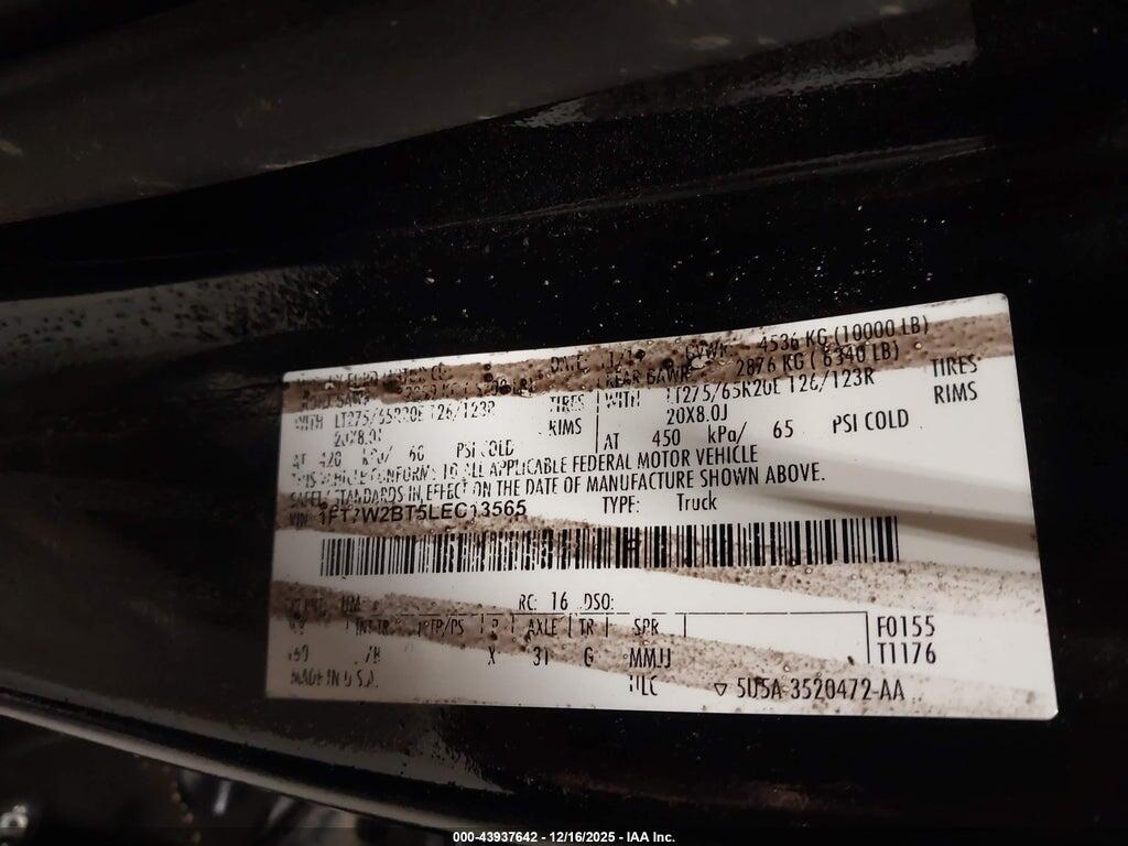 1FT7W2BT5LEC13565 2020 FORD F-250 photo no. 9