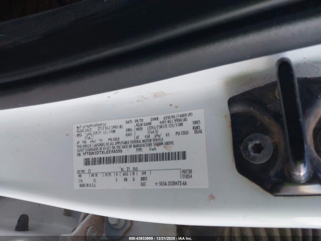 1FT8W3DTXLEE65559 2020 FORD F-350 photo no. 9