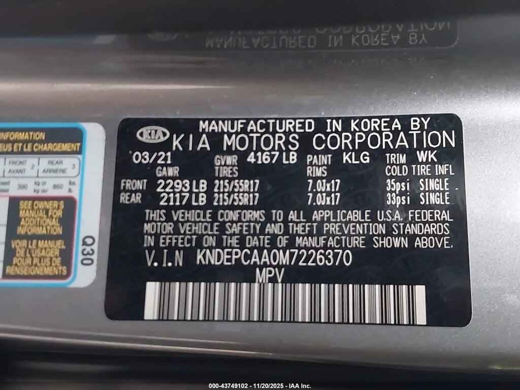 KNDEPCAA0M7226370 2021 KIA SELTOS photo no. 9