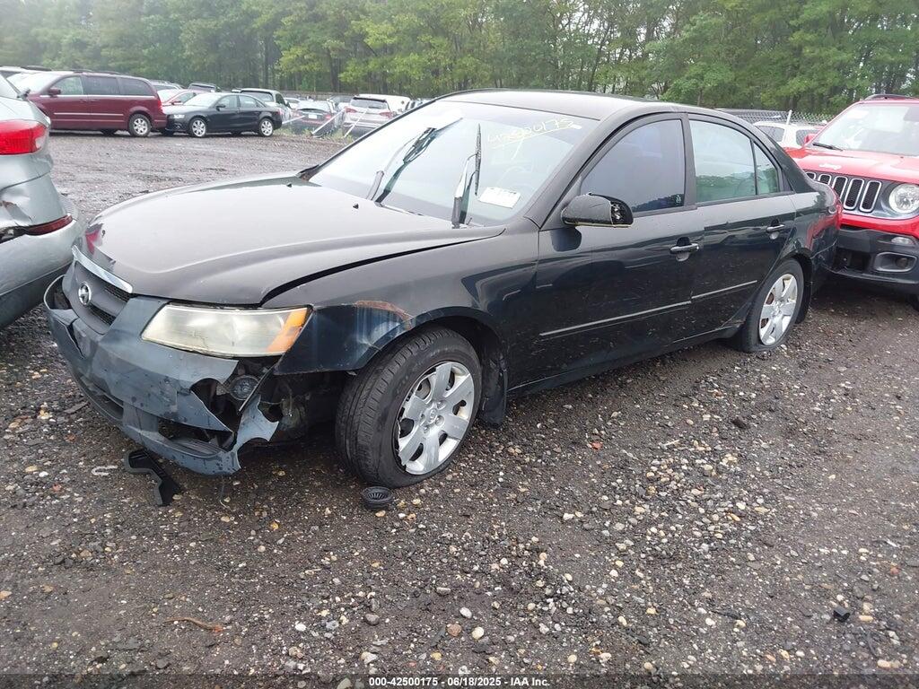 5NPET46C78H350990 2008 HYUNDAI SONATA photo no. 2