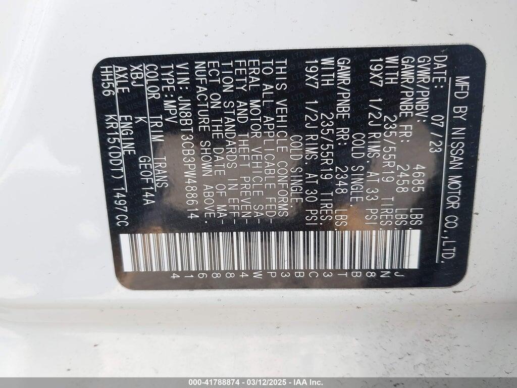 JN8BT3CB3PW488614 2023 NISSAN ROGUE photo no. 9