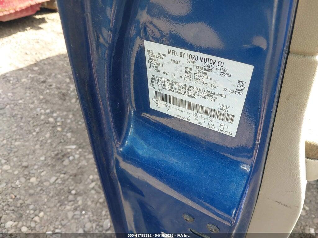 1FMCU03138KA38680 2008 FORD ESCAPE photo no. 9