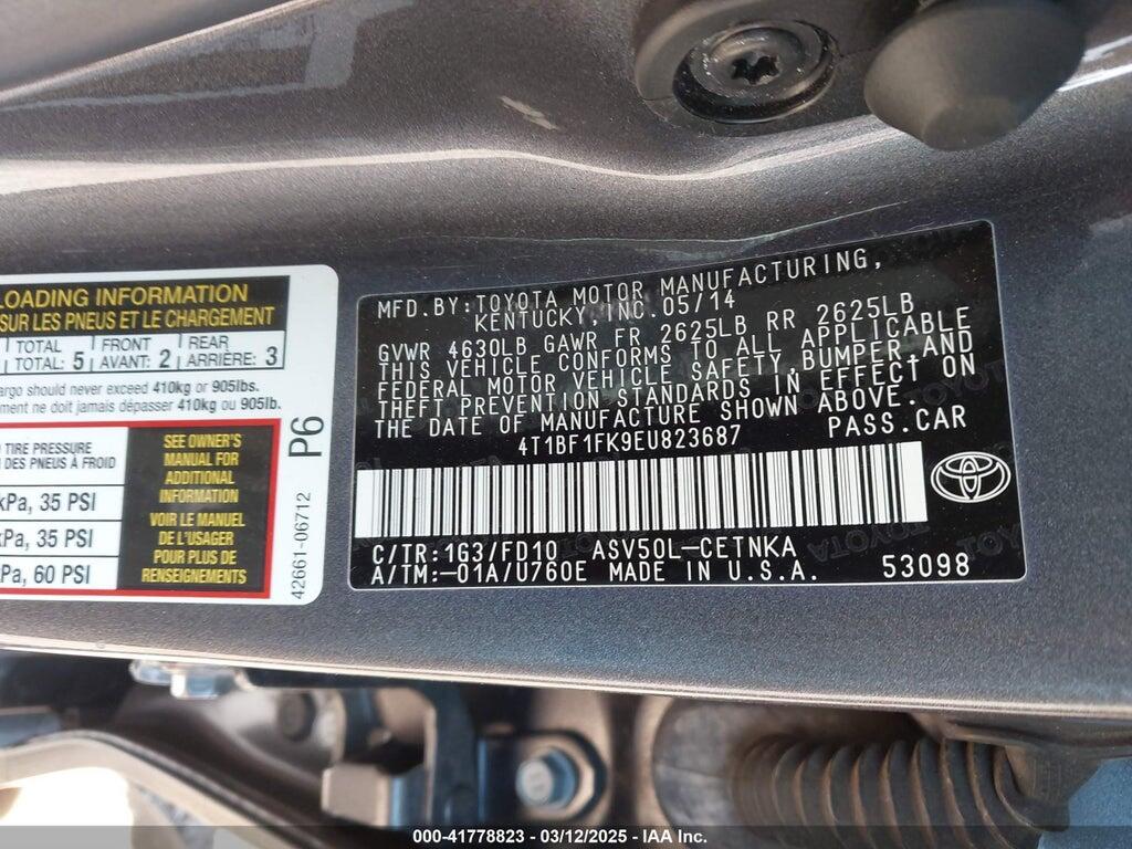 4T1BF1FK9EU823687 2014 TOYOTA CAMRY photo no. 9