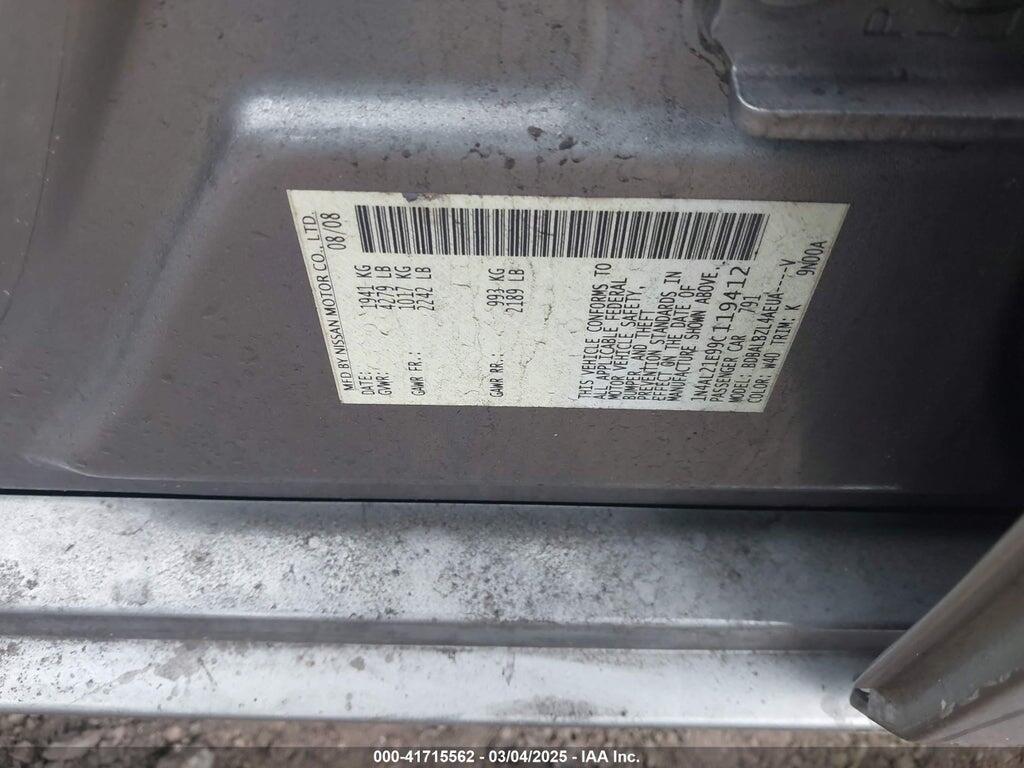1N4AL21E99C119412 2009 NISSAN ALTIMA photo no. 9