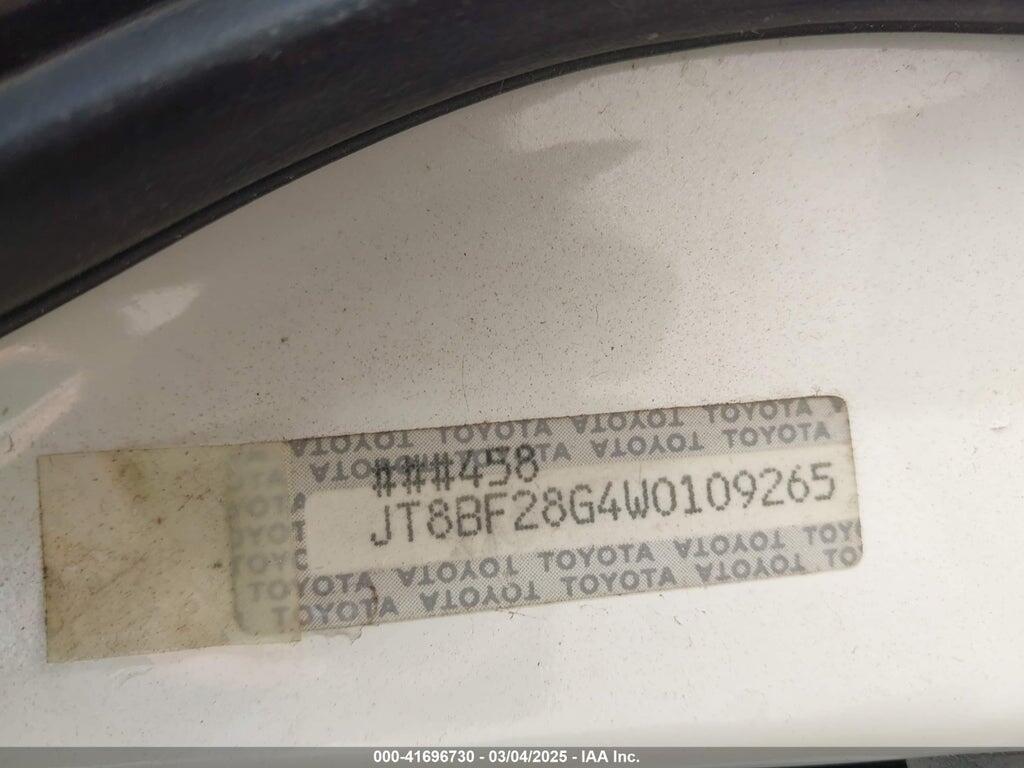 JT8BF28G4W0109265 1998 LEXUS ES 300 photo no. 9