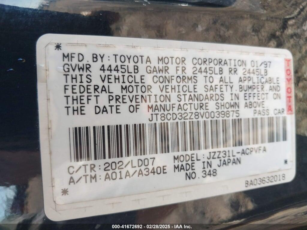 JT8CD32Z8V0039875 1997 LEXUS SC 300 photo no. 9