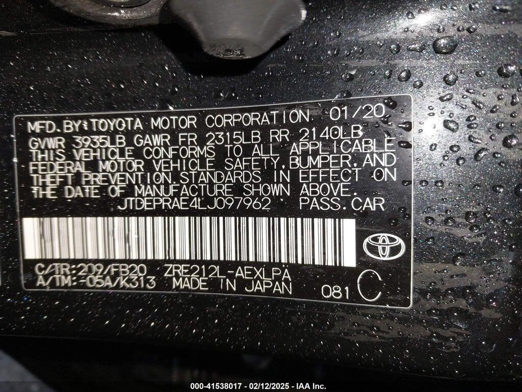 JTDEPRAE4LJ097962 2020 TOYOTA COROLLA photo no. 9