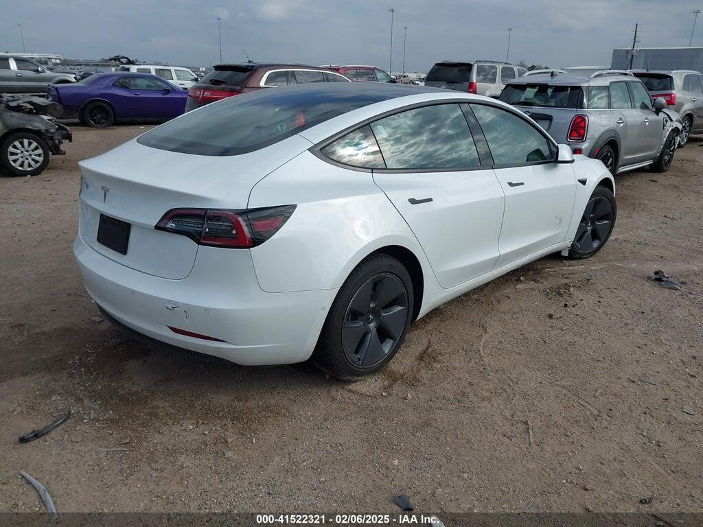 5YJ3E1EA0NF305416 2022 TESLA MODEL 3 photo no. 4