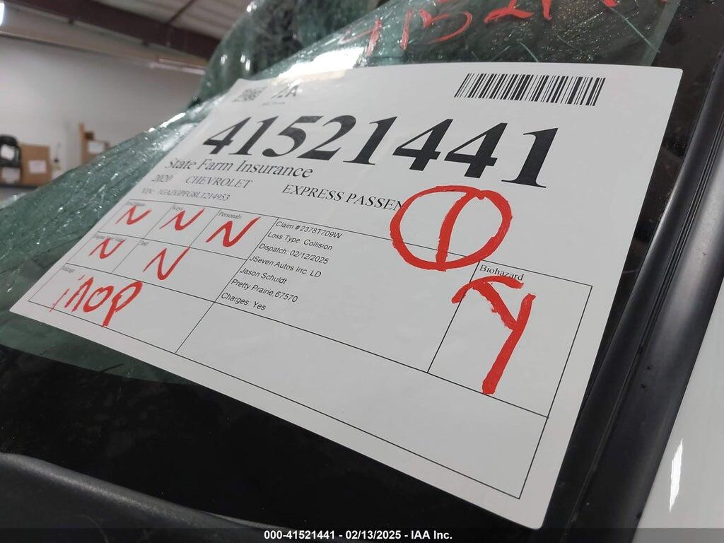 1GAZGPFG8L1214953 2020 CHEVROLET EXPRESS PASSENGER photo no. 7