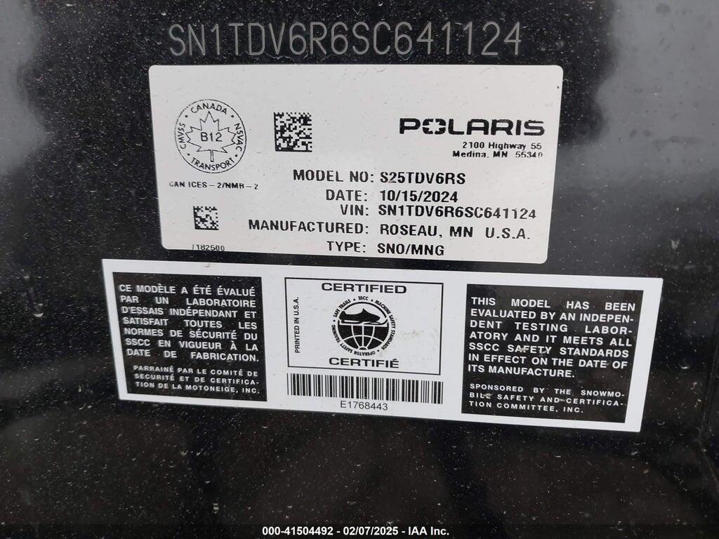 SN1TDV6R6SC641124 2025 INDY 650 VR1 137 photo no. 9
